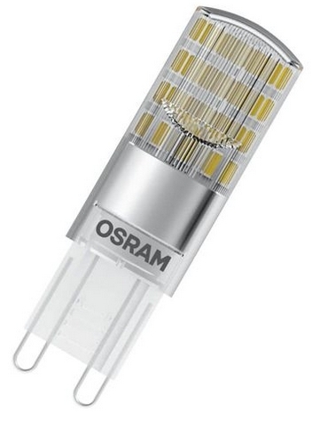 5er-Pack OSRAM BASE G9 PIN LED Stecklampe 2,6W 320Lm 2700K warmweiss wie 30W