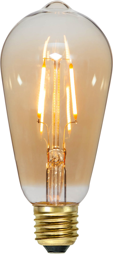 PLAIN AMBER Decoration LED "Vintage Gold", E27, 0,75W, 80lm, F