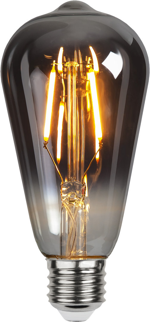 Decoration LED "Plain Smoke", E27, 1,8W, 80lm, G, D=64mm