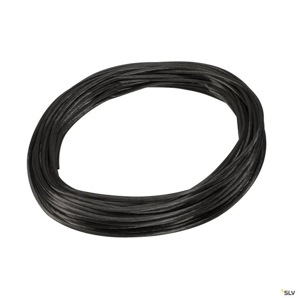 TENSEO Niedervolt-Seil 4mm², 20m, schwarz