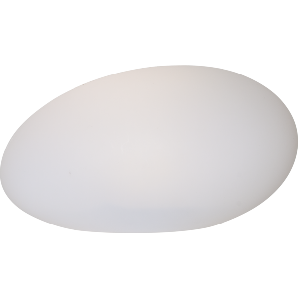 LED-Solar-Kugel "Globy", Steinoptik, weiß, ca. 320x180 mm